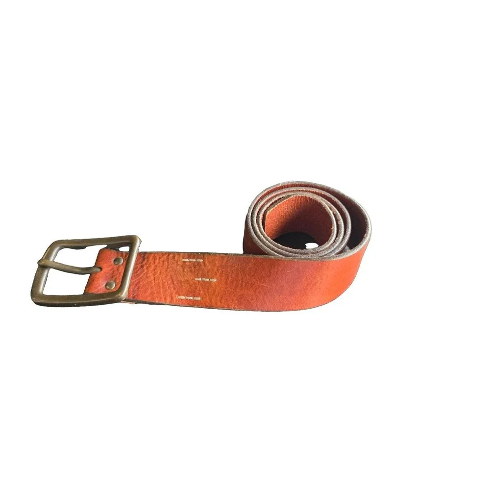 GAP Men's Brown Genuine Leather Belt Made In USA 32